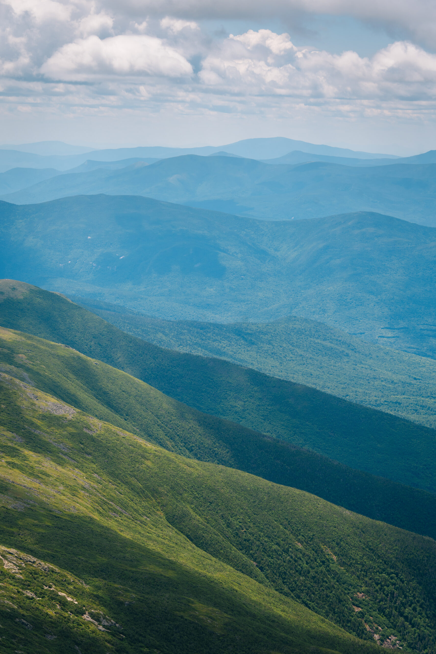 Views of the White Mountains from Mount Washington, New Hampshire